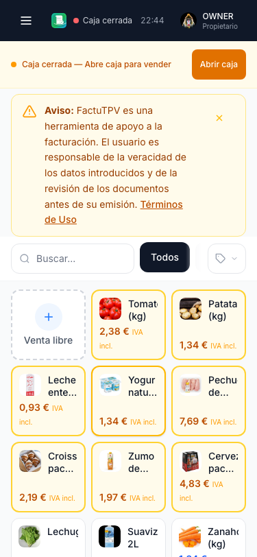 TPV en dispositivos móviles